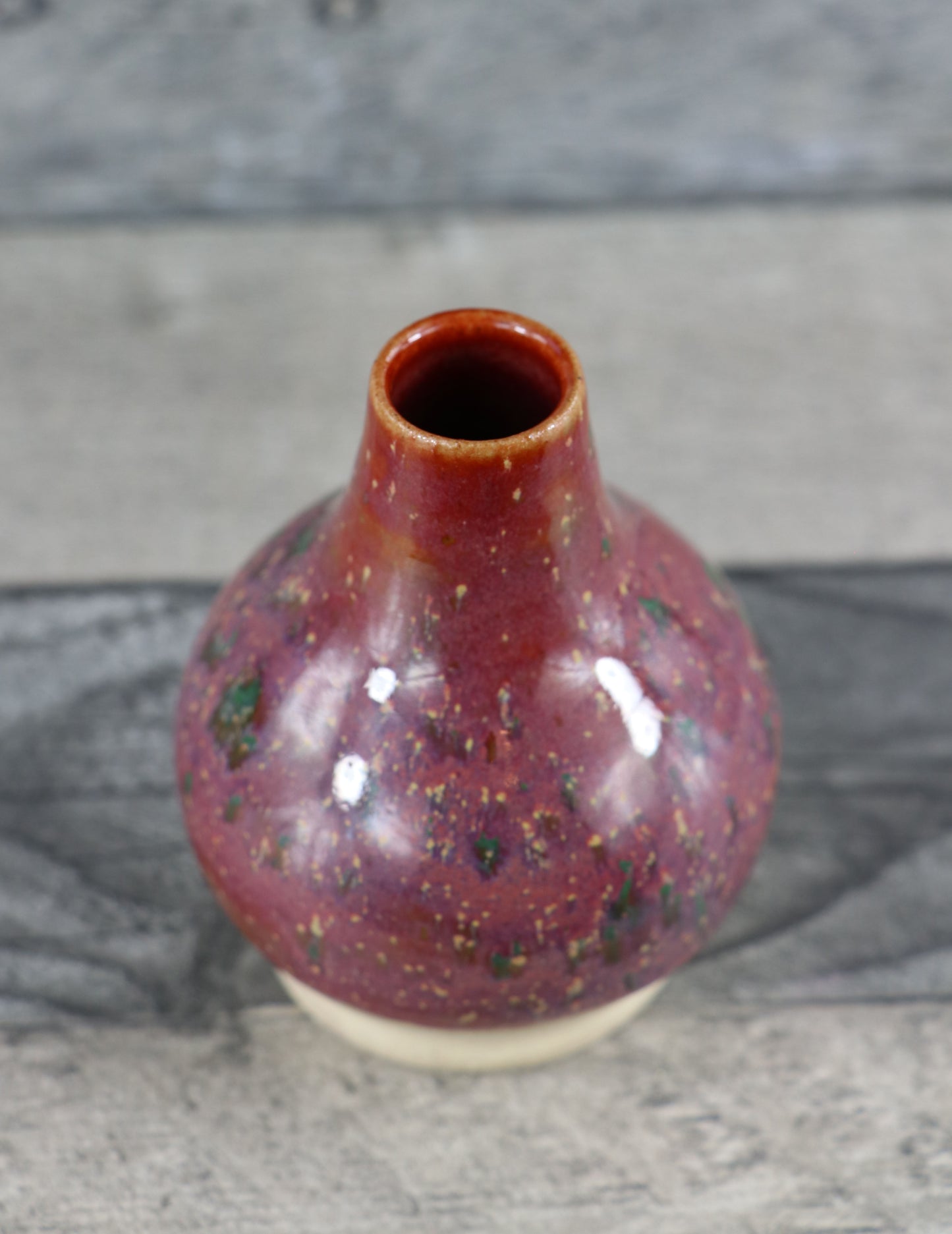 Holly Shimmer Bud Vase