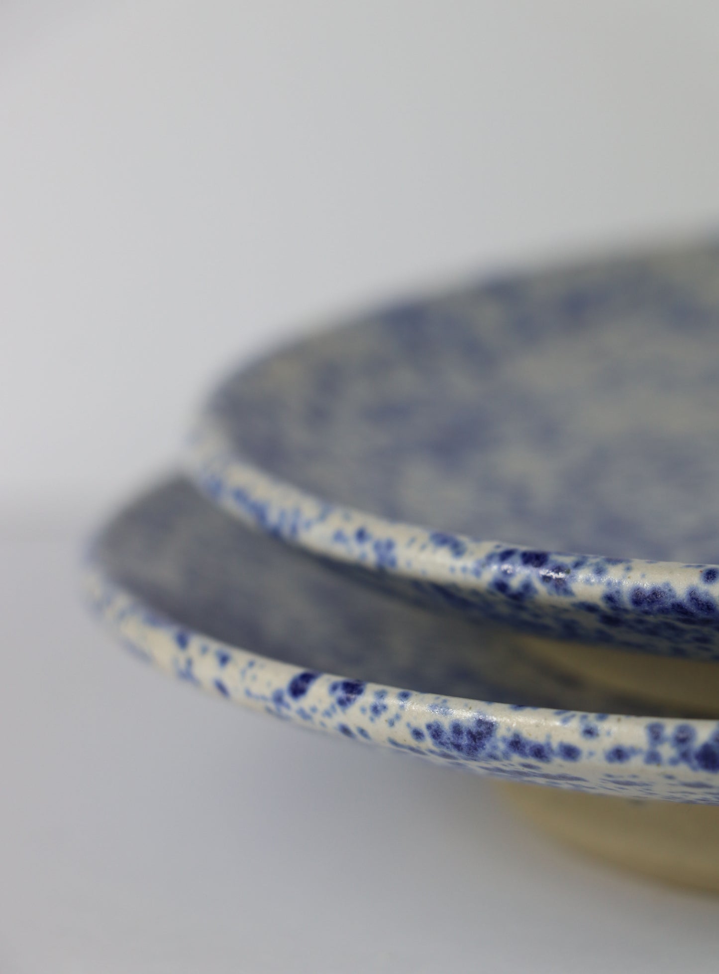 Blue Splatter Plate #3