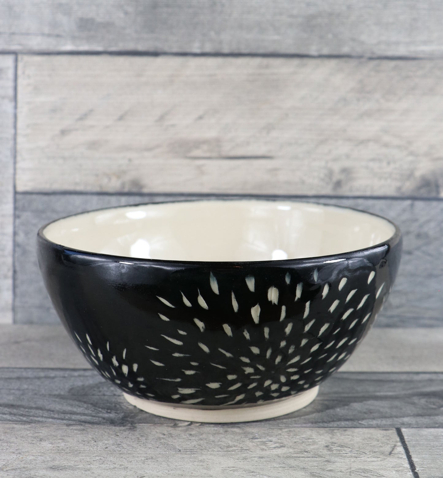 Black Sgraffito Bowl