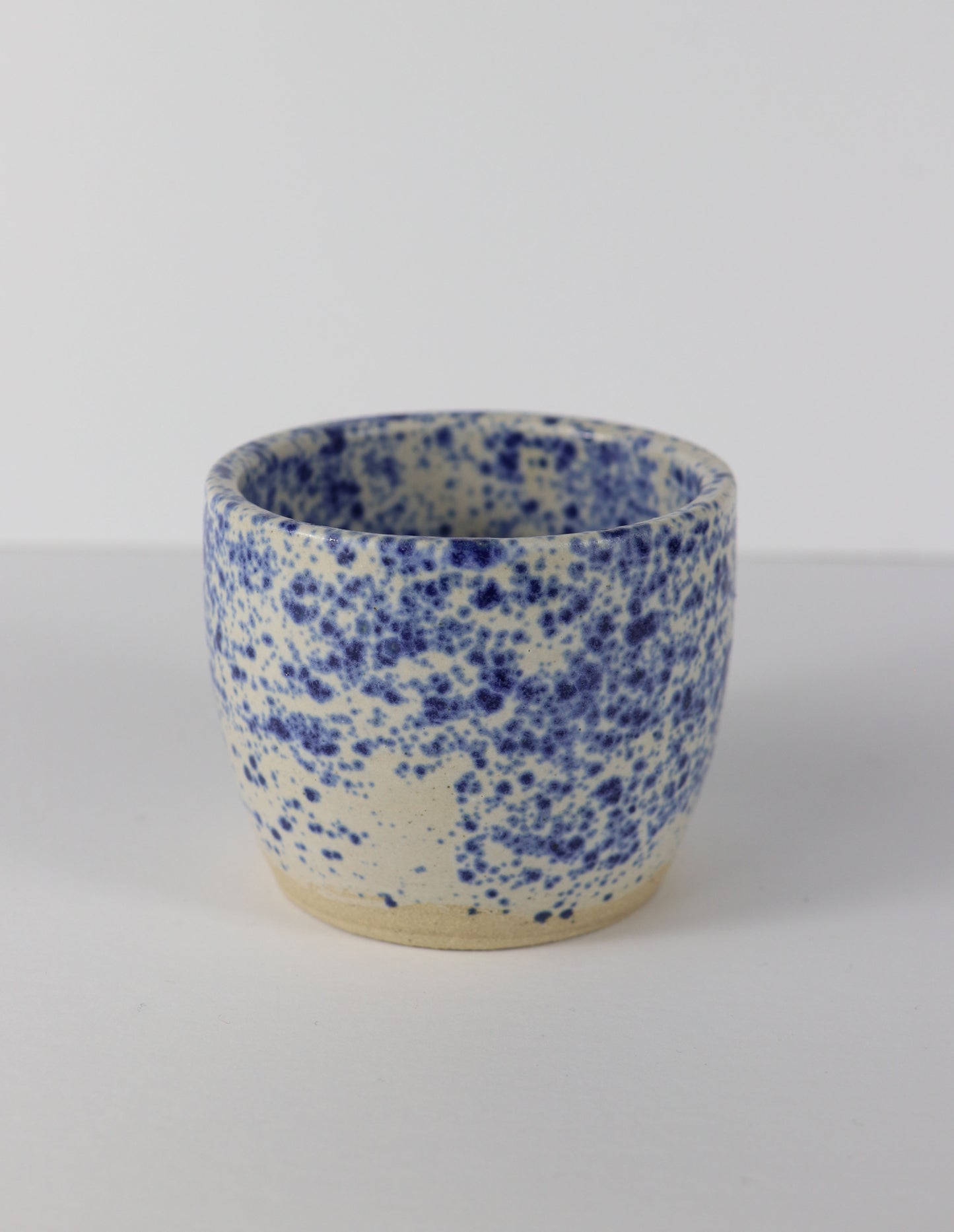 Small Blue Splatter Pot