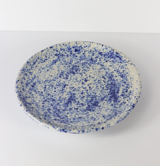 Blue Splatter Plate #2