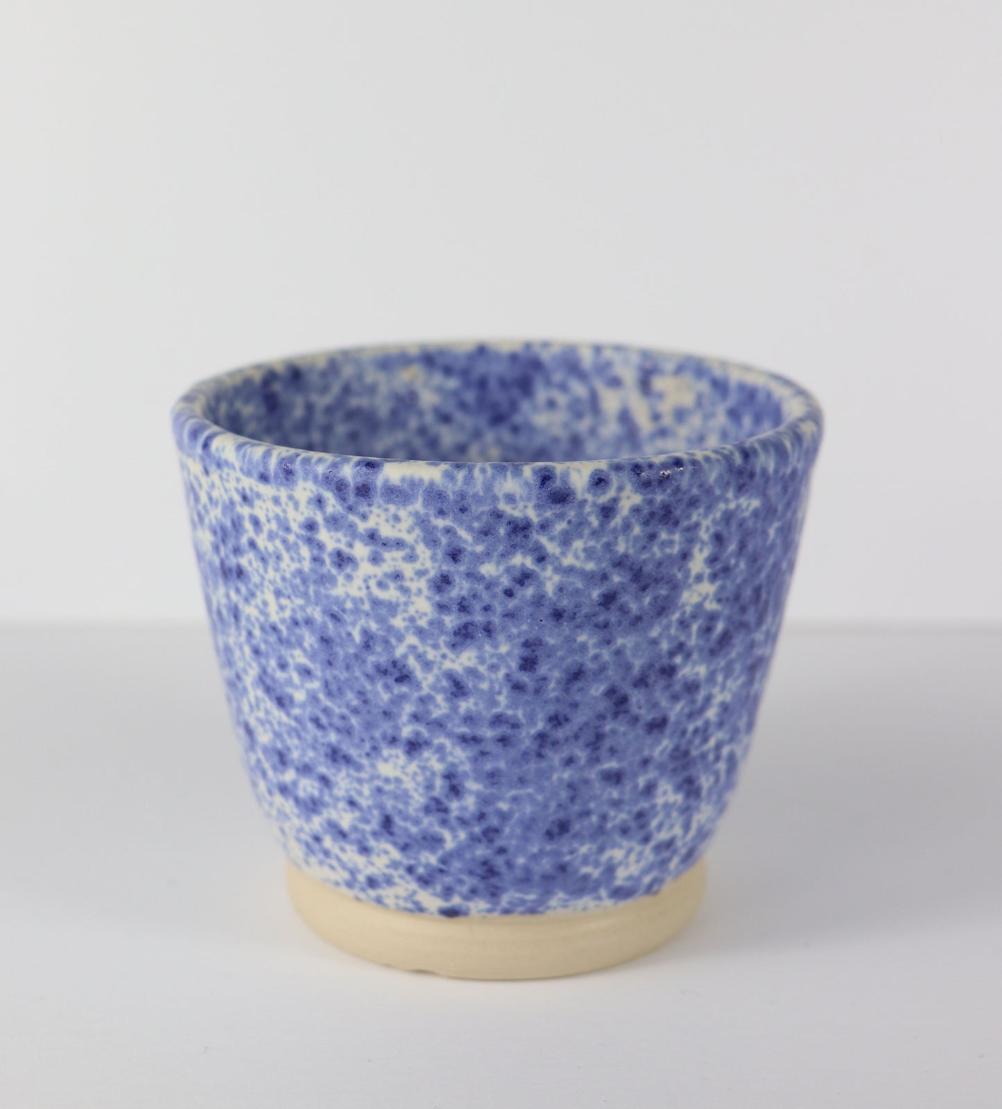 Blue Splatter Pot