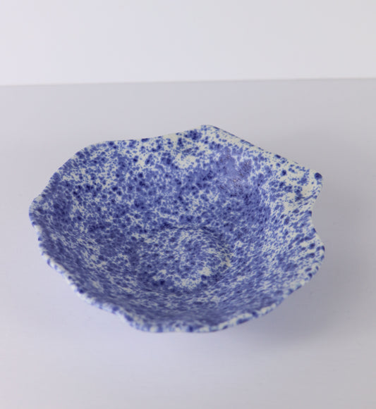 Blue Splatter Shell Tray