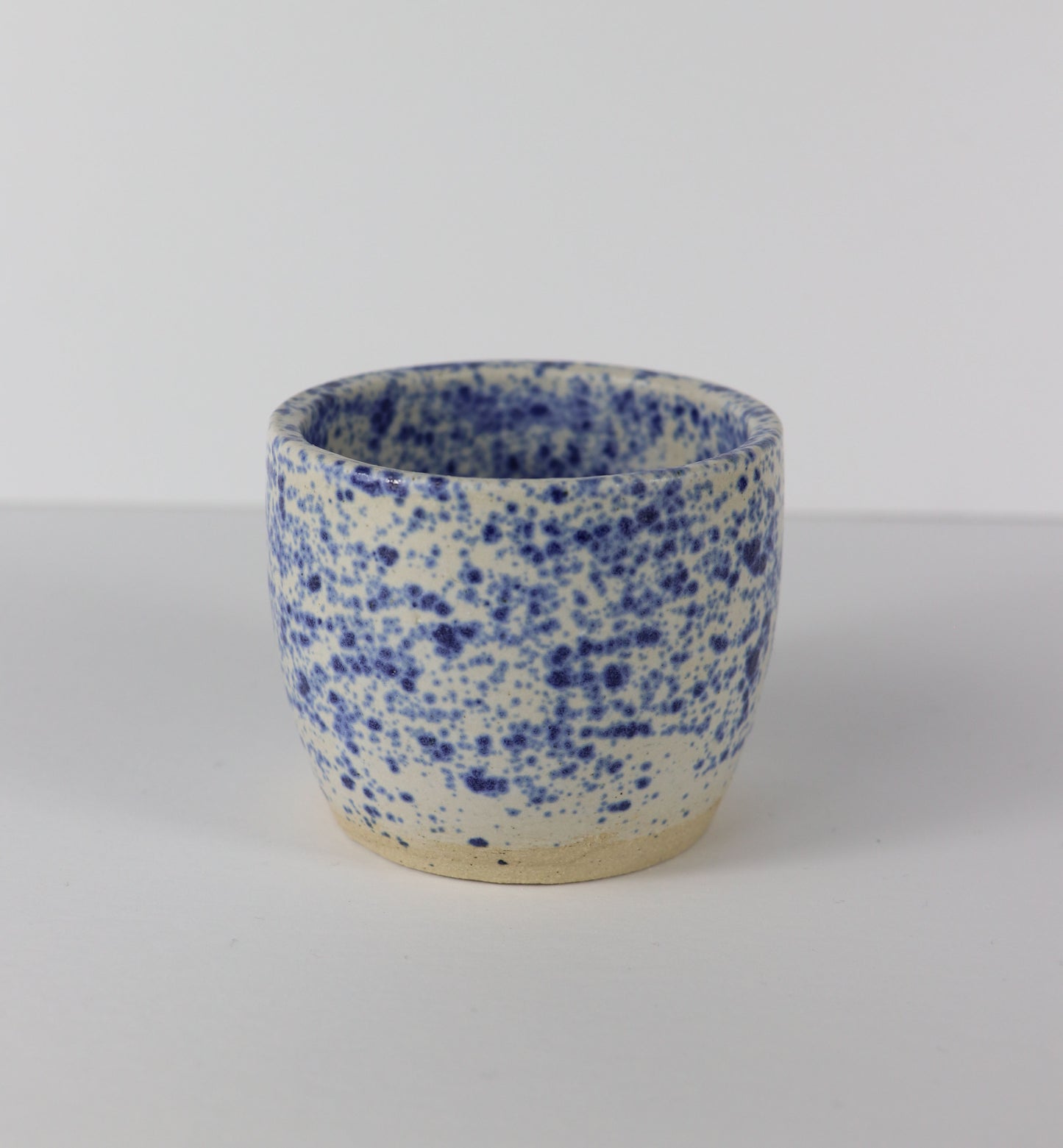 Small Blue Splatter Pot