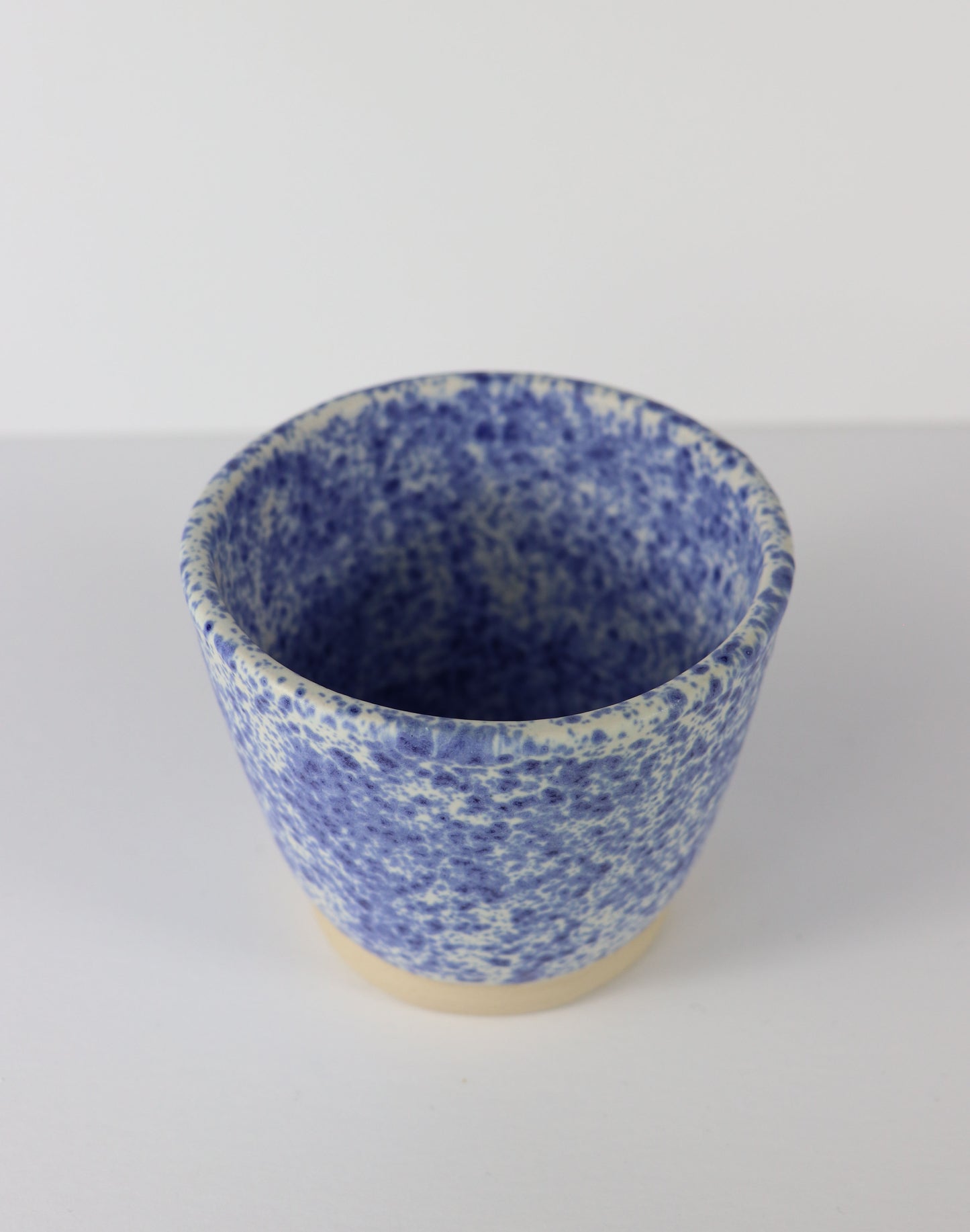 Blue Splatter Pot