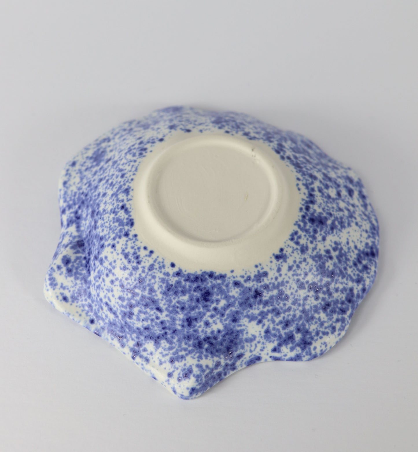 Blue Splatter Shell Tray