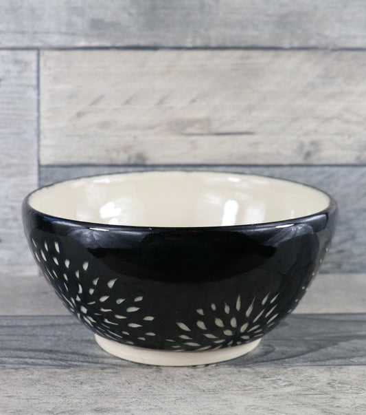 Black Sgraffito Bowl