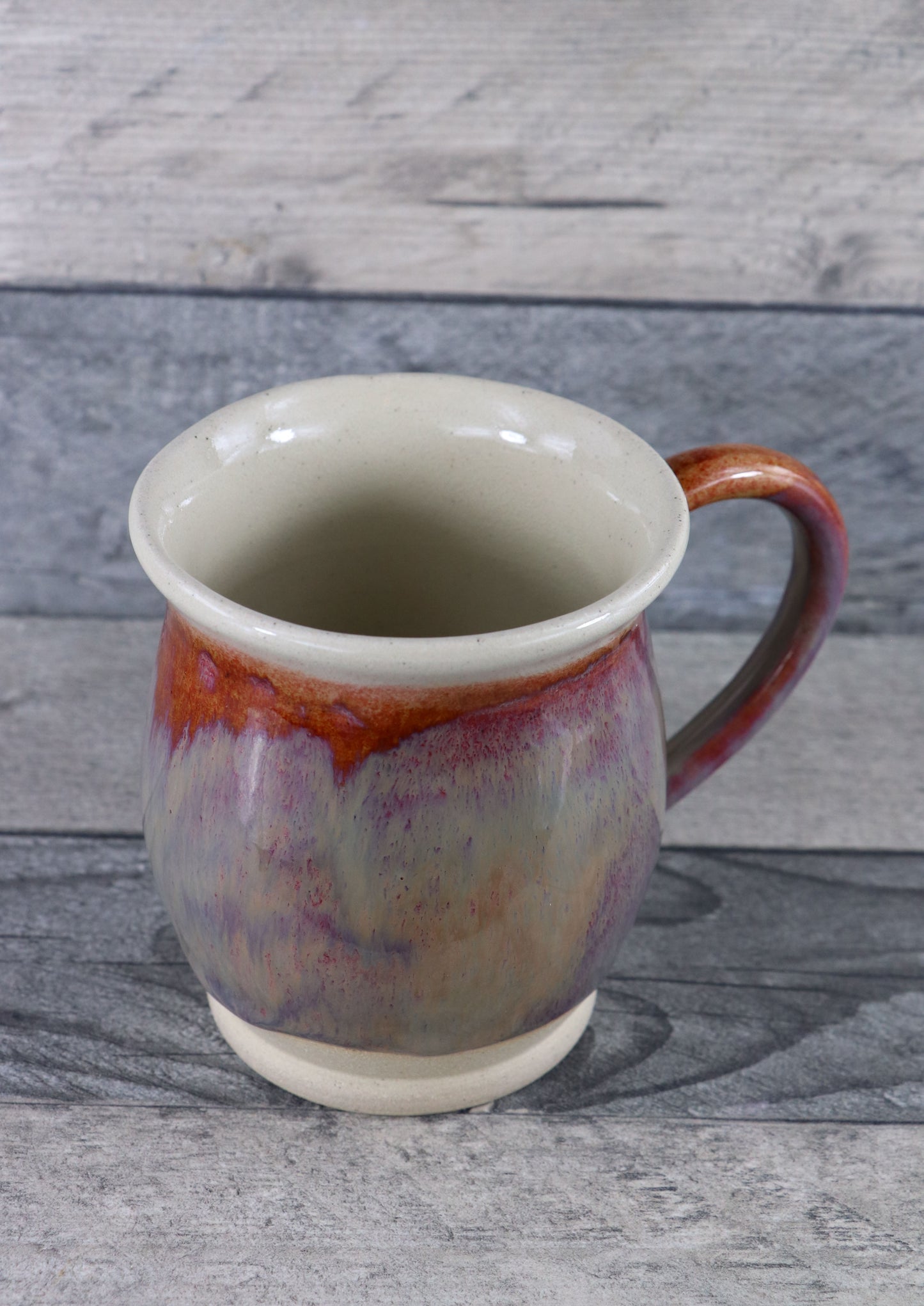 Burgundy Grey Mug