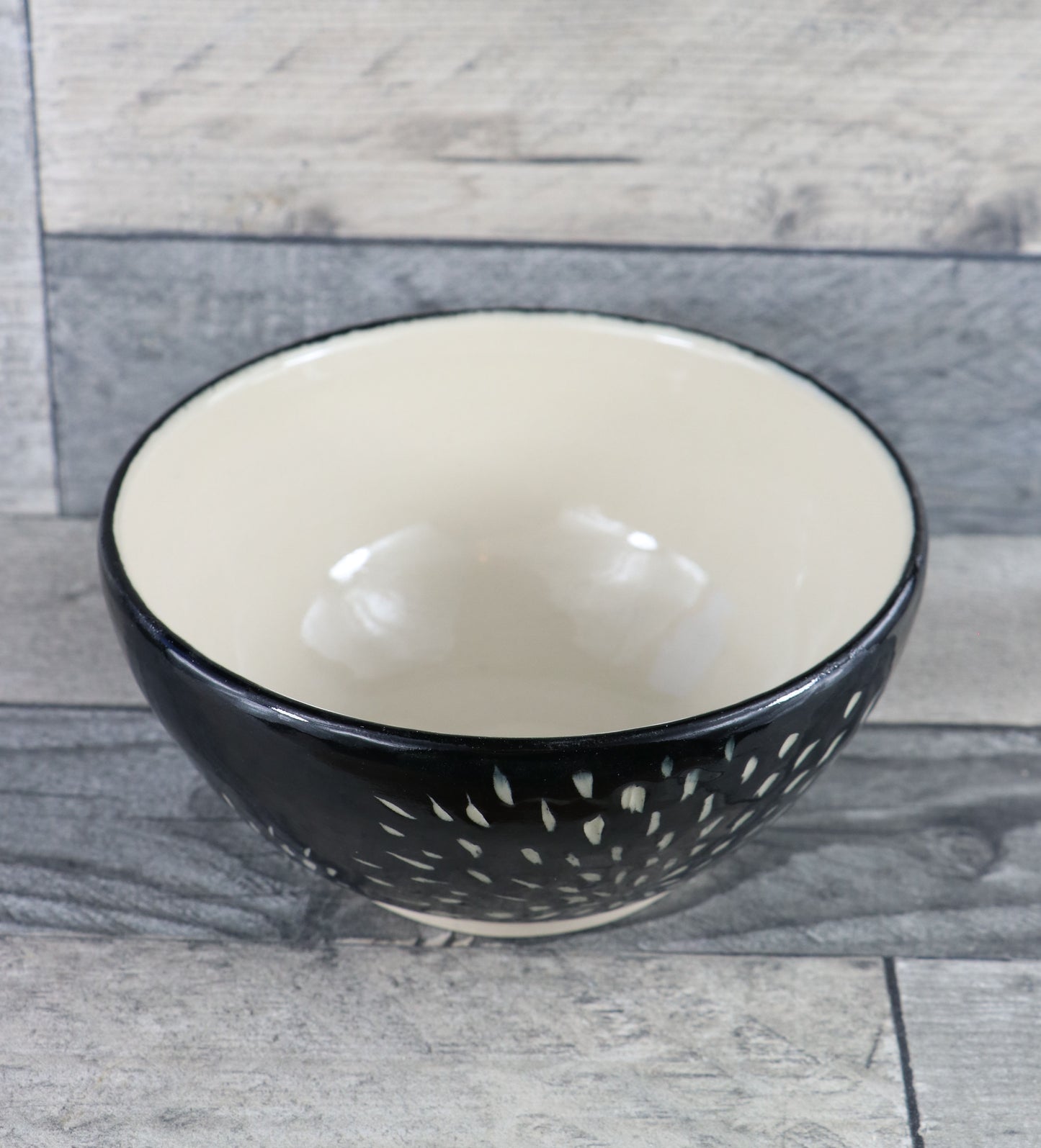 Black Sgraffito Bowl