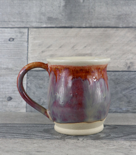 Burgundy Grey Mug