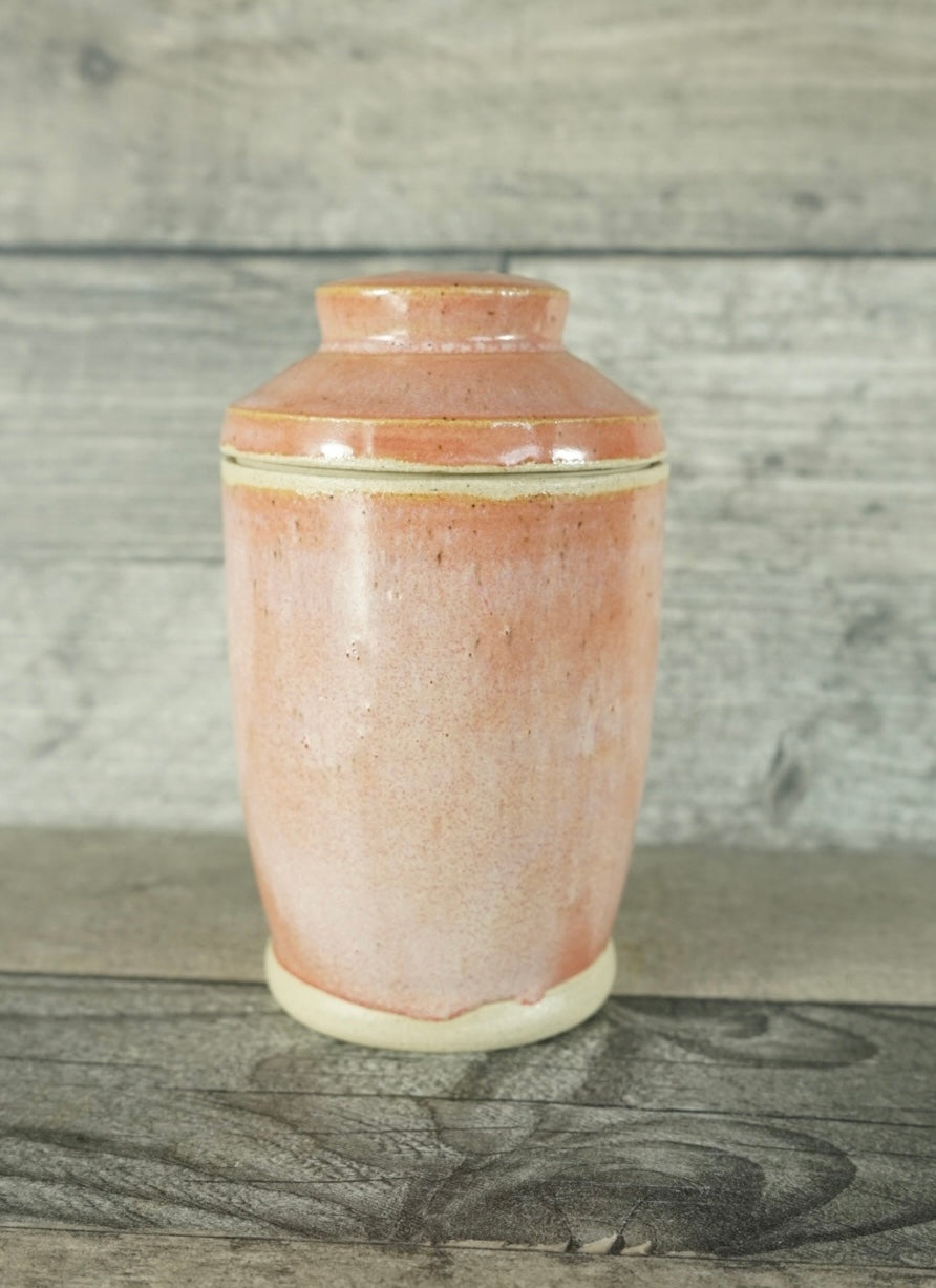 Pink Mist Lidded Pot