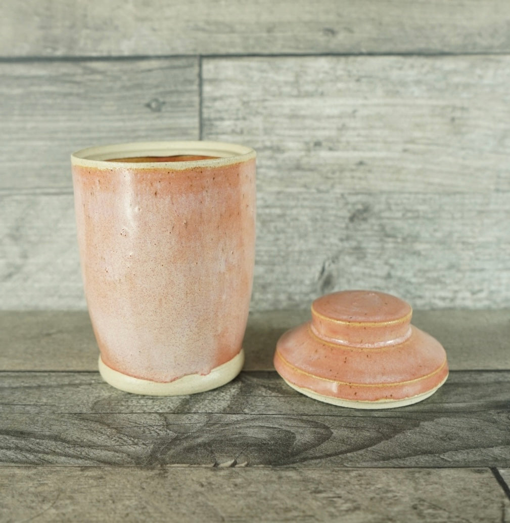 Pink Mist Lidded Pot