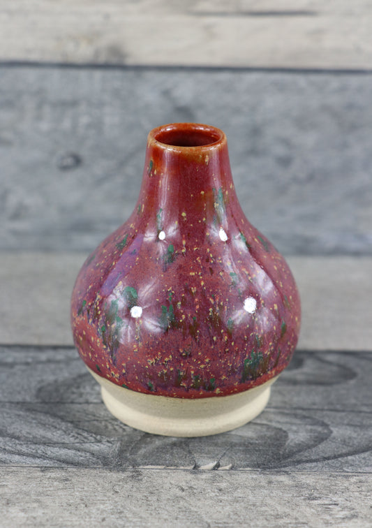 Holly Shimmer Bud Vase