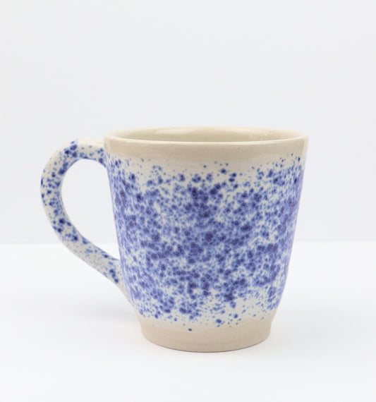 Blue splatter mug