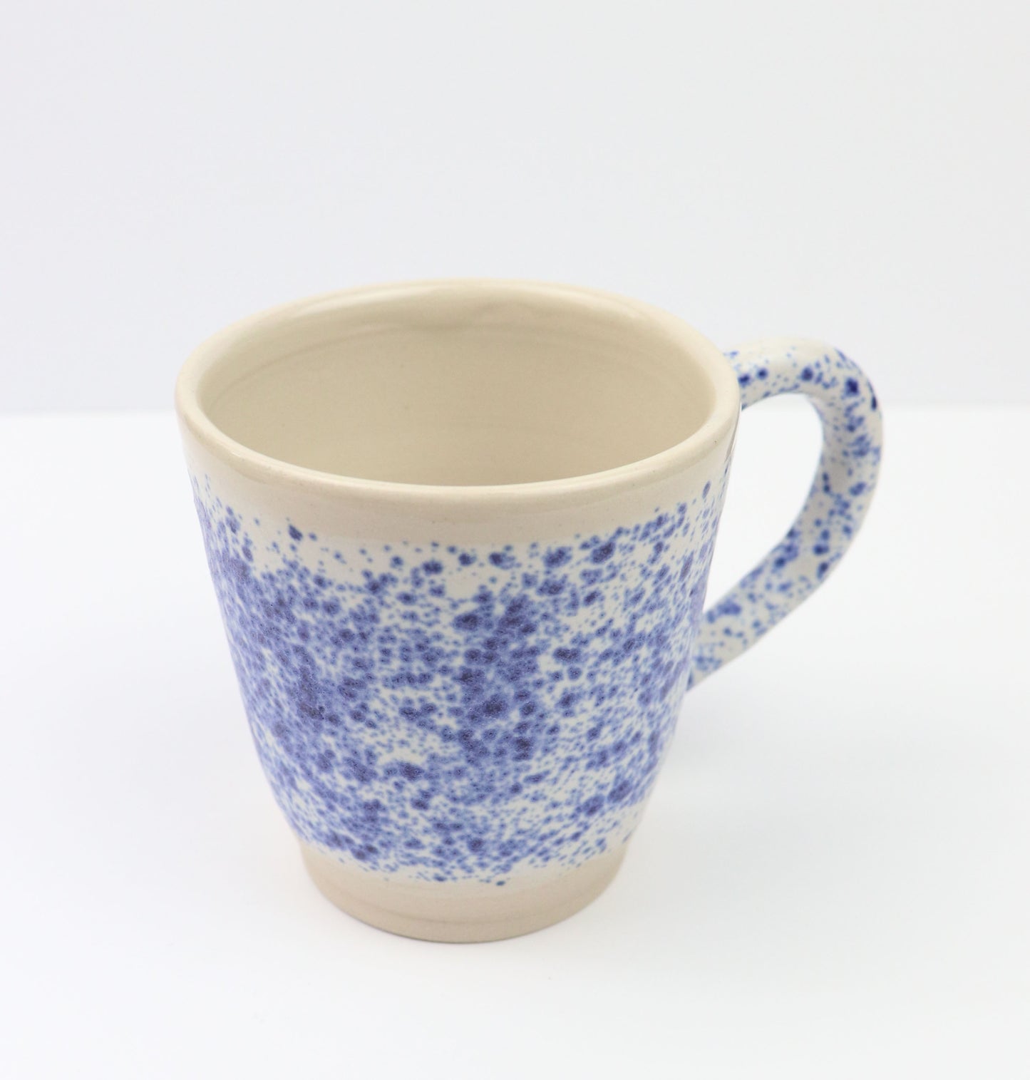 Blue splatter mug