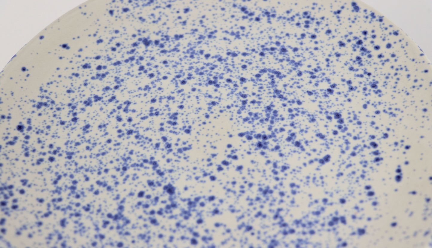 Blue Splatter Plate