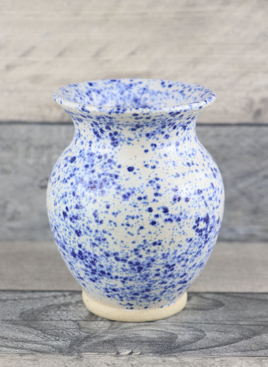 Blue Splatter Vase