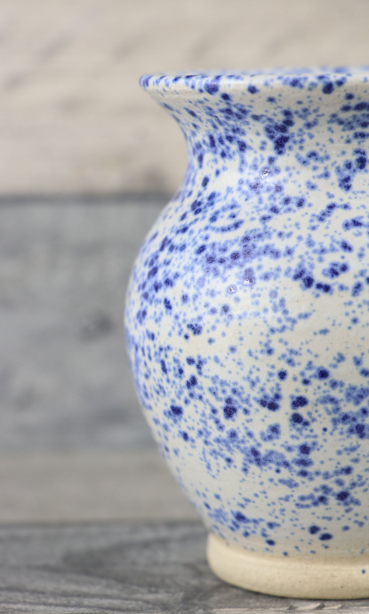 Blue Splatter Vase