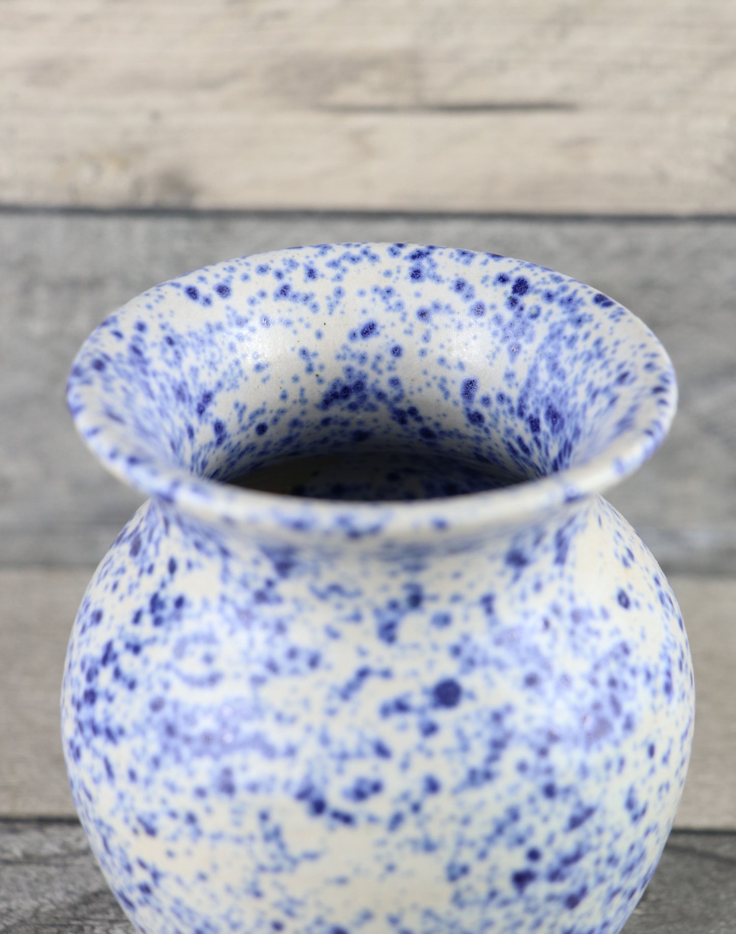 Blue Splatter Vase