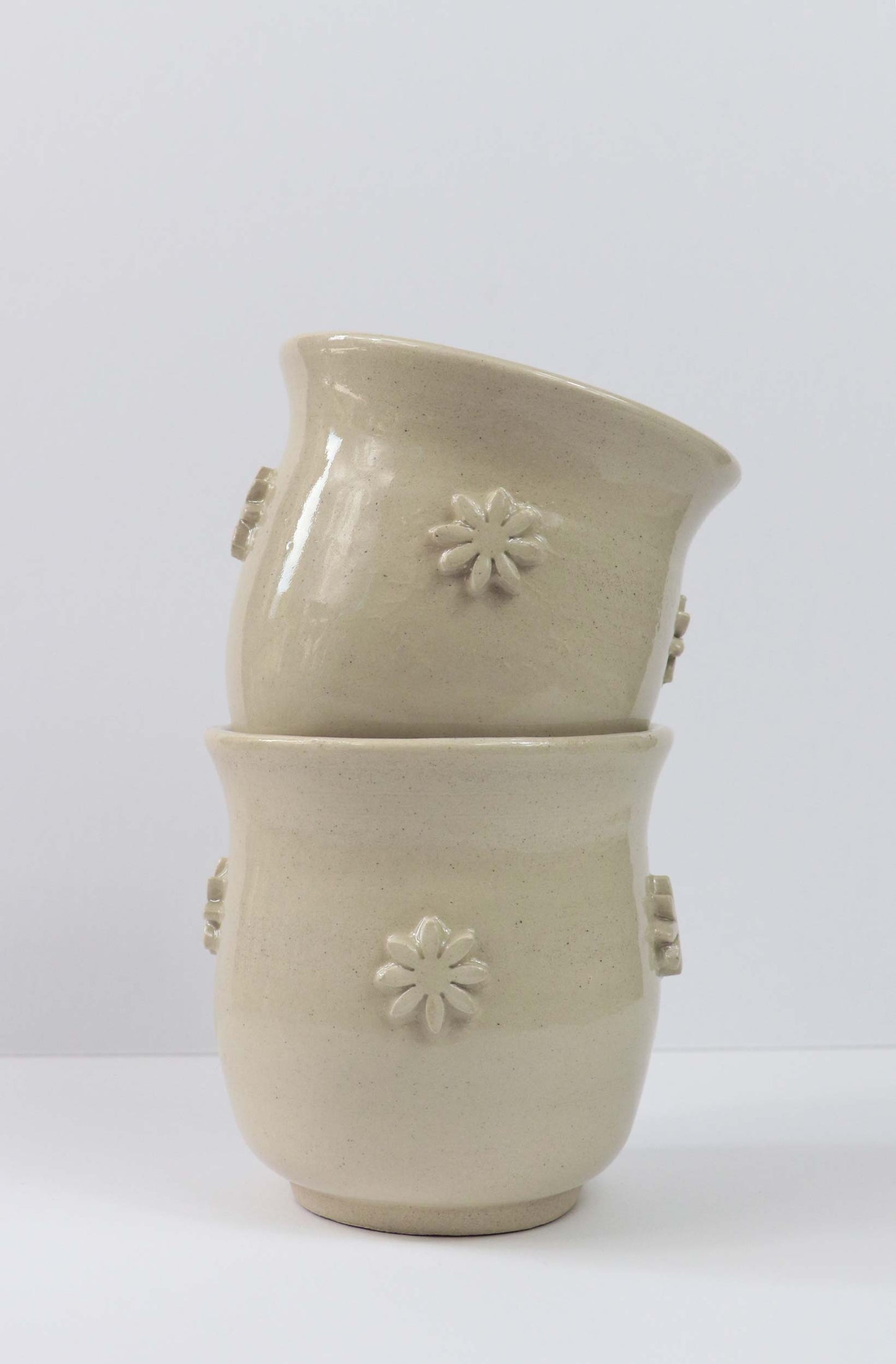 Set of stamp flower pots